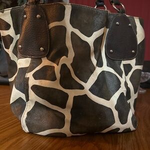 Attention Cow Print Bag